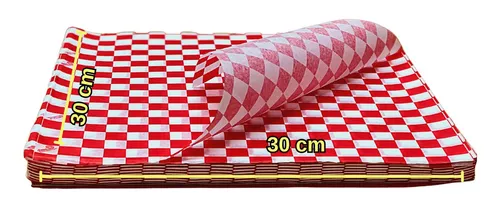 5000 Hojas Papel Aluminio Térmico Para Comida Rápida 30x30cm