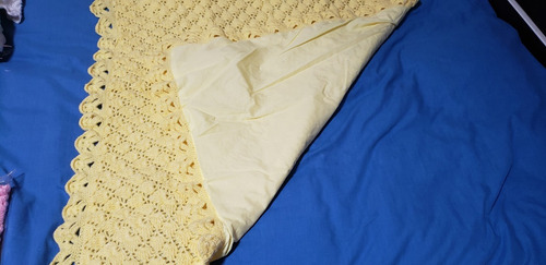 Imagen 2 de 4 de Colcha Para Bebe Tejido A Palito Modelo 6