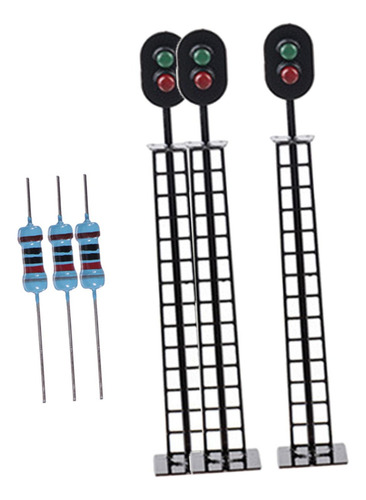 Mini Semáforo De Tren Modelo A Escala 1/87 Ho
