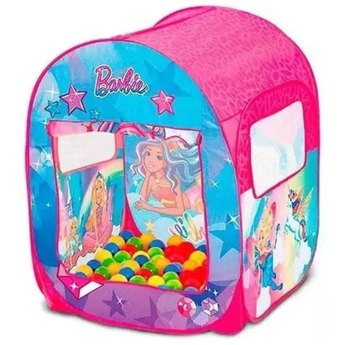 Barraca Infantil Da Barbie Com 50 Bolinhas F00068 - Fun