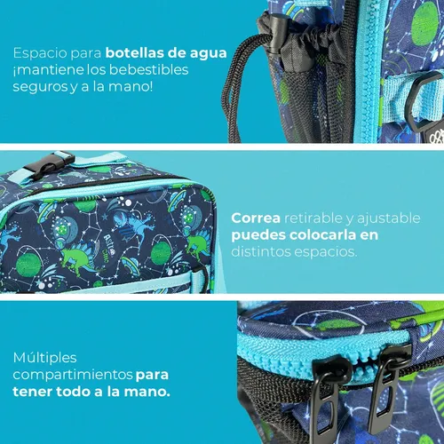 Lonchera Termica Niño Niña Buffer Bolso Almuerzo Colacion Color T-rex