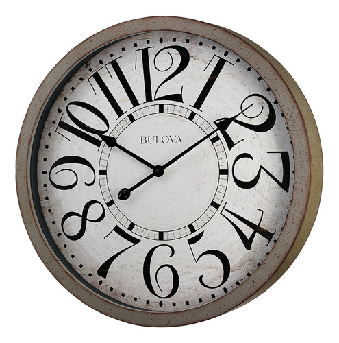 Nuevo Reloj De Pared Bulova C4815 Westwood, Gris Envejecido