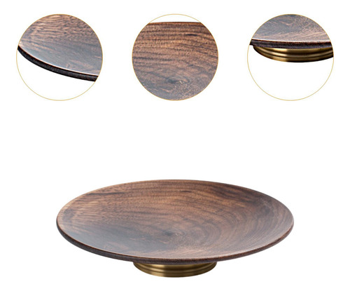 Cuenco De Madera Para Frutas Bandeja De Madera Para Servir L