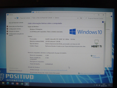 Computador Positivo Union Ub3010-intel Celeron-2gb Ram-500gb