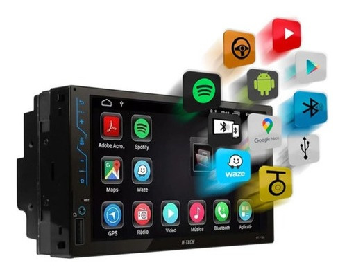 Imagem 2 de 4 de Central Ht-6022 16gb Android Camera Moldura Ford Ka 14 A 18
