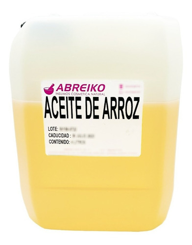 Aceite De Arroz Grado Alimenticio Y Uso Cosmetico 4 Litros