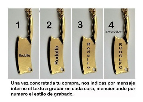 Imagen 5 de 9 de Dije Hacha Chef Cocinero Grabado Láser Personalizado M1009