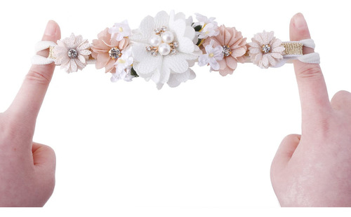 Diadema De Flores Para Niñas Elástica Diademas De Flores