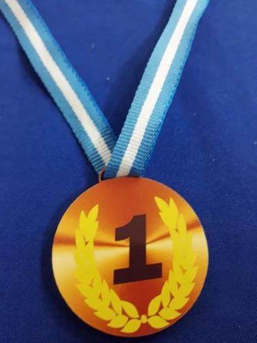 Medalla Mdf Sticker Cumple Infantil X 20 Unid
