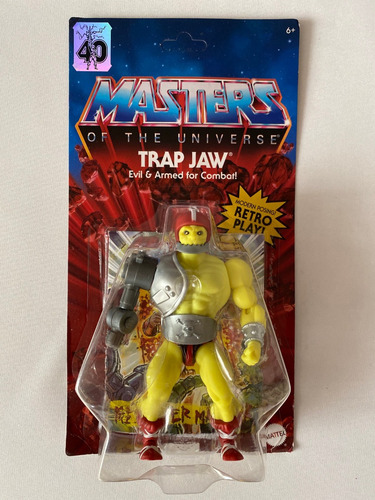 Trapjaw Motu Origins Retro Mattel Wave 10 Trap Jaw Unpunched (Usado)