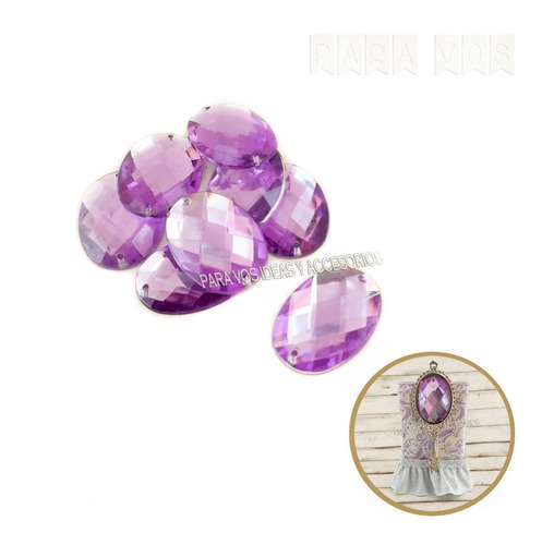 Gemas Pegar Coser Costura Princesas Candys Bodas X50