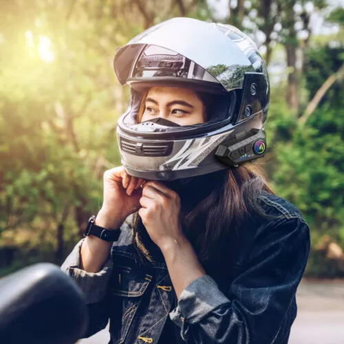 Intercomunicador Motos Bluetooth Para Casco Impermeables