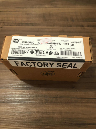 Módulo Analógico Allen Bradley 1769-of8c - Novo Lacrado