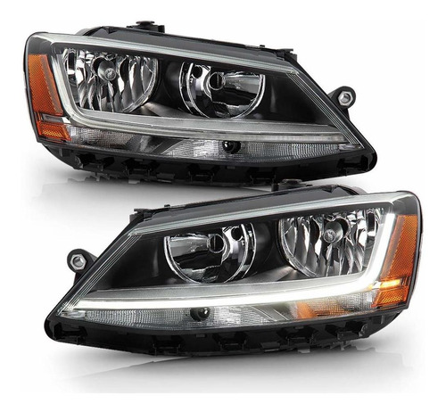 Para Volkswagen Vw Jetta Tipo Halogeno Barra Luz Led Faro