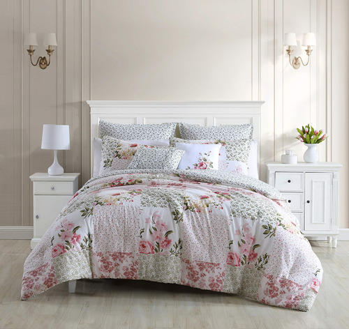 Laura Ashley Home - Juego De Edredon Queen, Ropa De Cama De