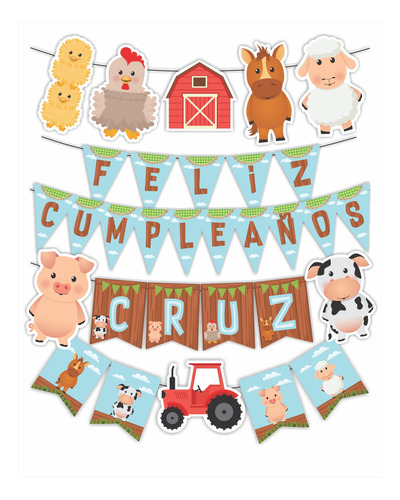 Animales De La Granja Imprimibles Decoracion Cumpleaños