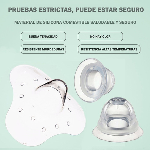 Pezonera Lactancia Silicona Corrector Pezón Seguro Saludable