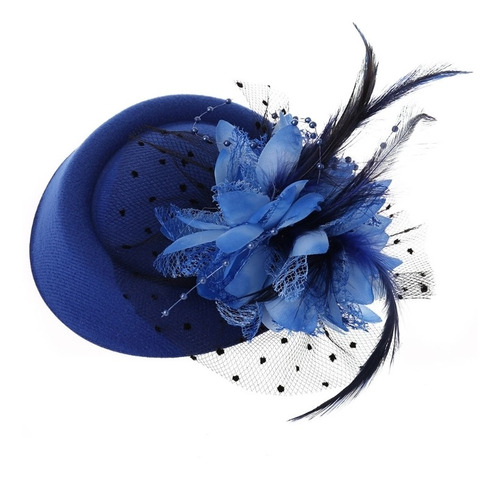 Fascinator Hats Headband Feminino Pena Flor Noivas Cabelo A