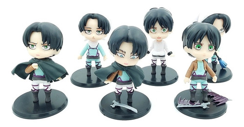 Set De 6 Figuras Attack On Titan Shingeki No Kyojin Anime