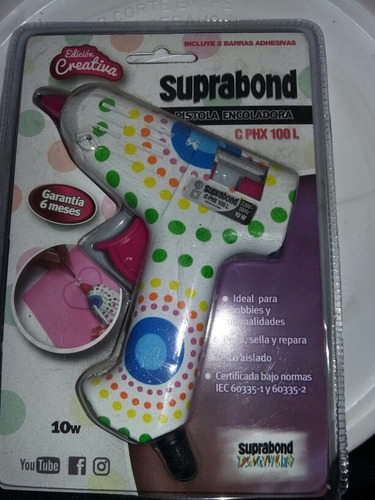 Pistola Encoladora Creativa Profesional Suprabond Phx100l+ +