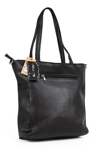Cartera Mujer Tote Bag Bolso Bolsillos Simil Cuero Basilea