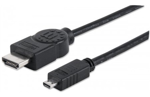 Cable Video Hdmi Manhattan  Micro 2m + Ethernet /v /vc /v