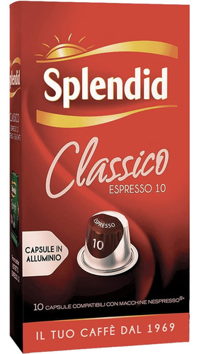 Capsulas Nespresso Splendid Classico Espresso 10 Intenso