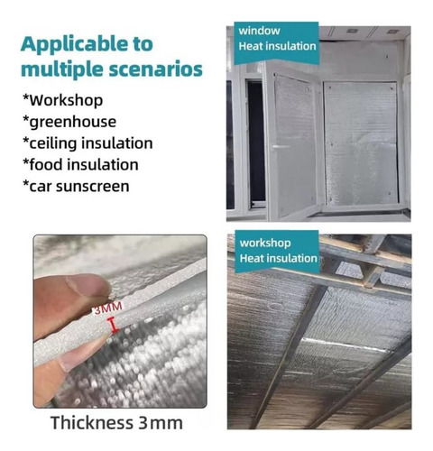 Aislamiento Térmico Película Aislante De Lámina De Aluminio