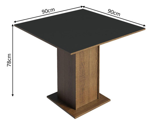 Juego De Comedor Con Mesa Y 4 Sillas Madesa Briana Mn