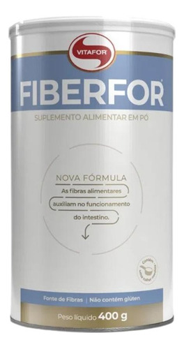 Kit 2x: Fiberfor Prebiótico Fonte De Fibras Vitafor 400g