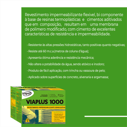 Argamassa Viapol Sem Odor Viaplus Revestimento Kit 2 Und