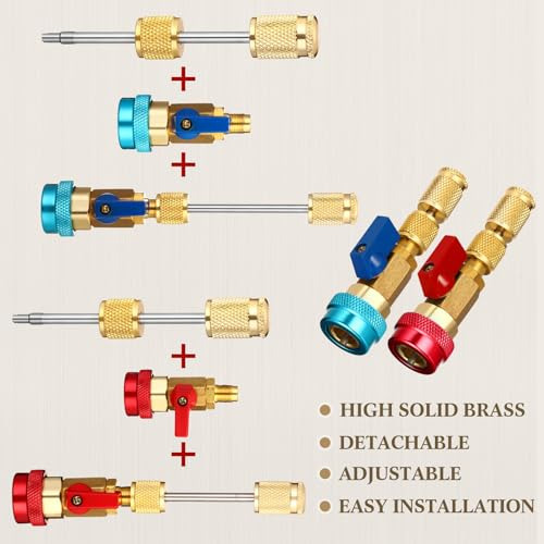 Kit Herramientas Válvula R134a Aire Acondicionado 413 Piezas