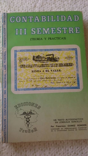 Libro De Contabilidad Iii Semestre Teoria Y Practicas 