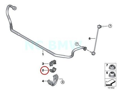 Buje De Goma Genuino Para Barra Estabilizadora Bmw