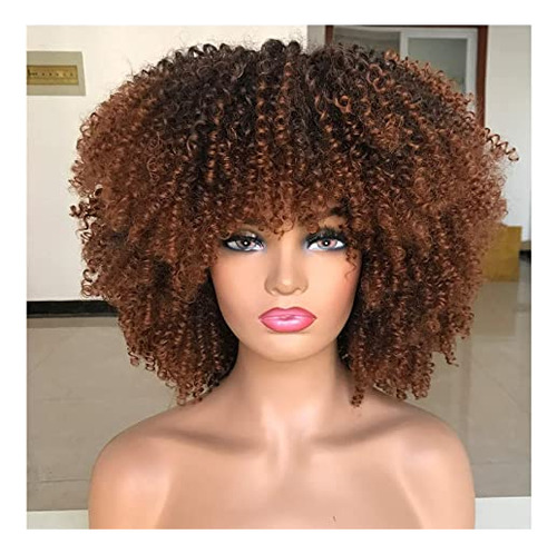Cc Cabello De 14 Pulgadas Curly Afro Wigs For Black Gqvvh