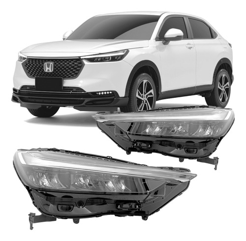 Farol Honda Hrv 2022 2023 2024 Full Led Novo Original Par