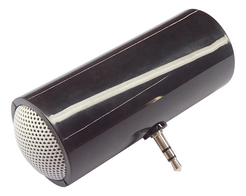 Mini Altavoz Estéreo Portátil Negro Con Conector De Audio De