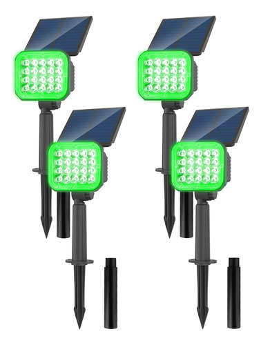 Luz Led Solar Superbrillante Para Césped, 4 Unidades, Para J