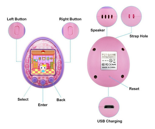 / Lazhu Electronic Cartoon Pet Game