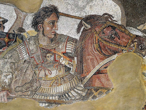 Lamina Fine Art Mosaico De Issos Detalle Alejandro 30x40