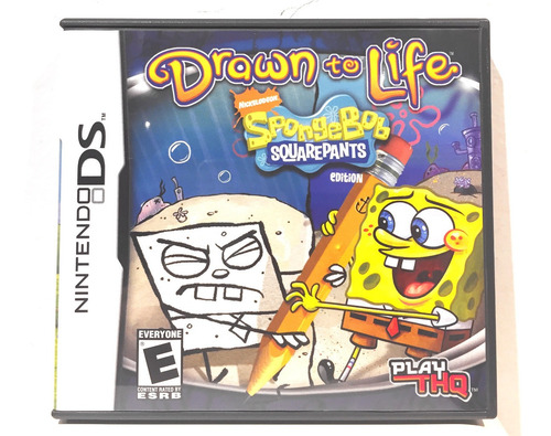 Drawn To Life Bob Esponja Videojuego Nintendo Ds Cerrado