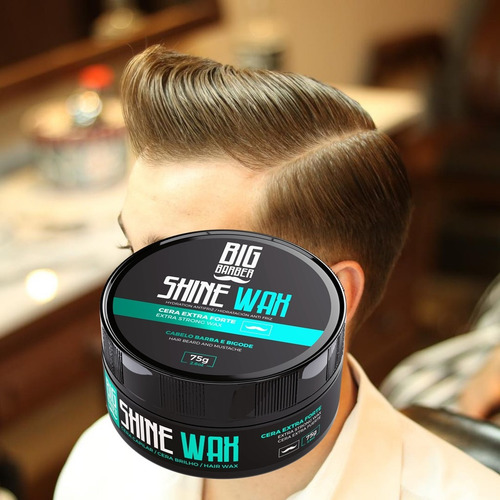 Cera Capilar Shine Wax Big Barber 75g Incolor Para Cabelo
