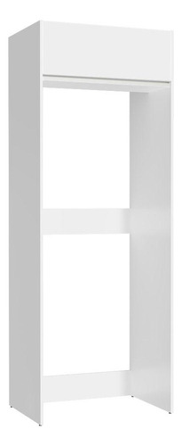 Porta Refrigerador Madesa Glamy 1 Puerta Abatible Color Blanco