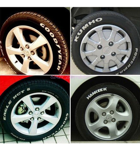 New Plumon Marcador Llantas Blanco Letras Moto Y Auto
