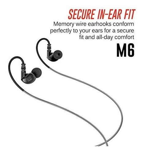 Imagen 3 de 7 de Mee Audio Auriculares-m6-bk-mee Auriculares Intrauditivos Co