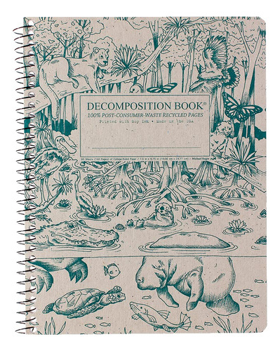 Everglades Cuaderno De Descomposicin En Espiral | Hecho En E
