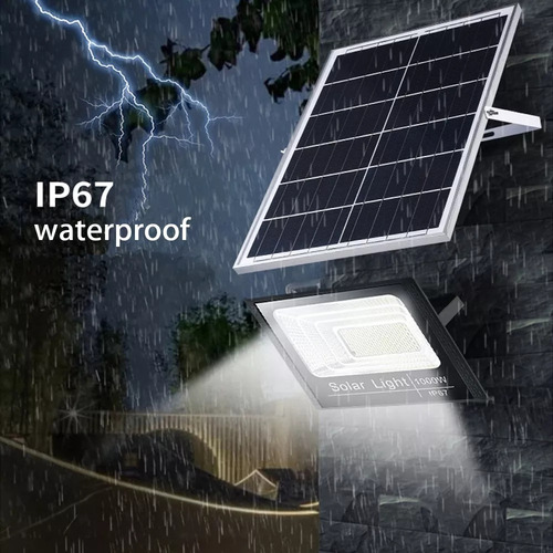 . Luz De Jardim Impermeável Led Refletor Solar 500w Com