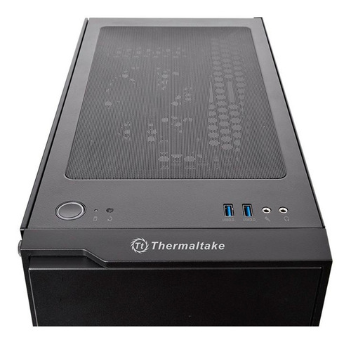 Imagen 4 de 6 de Gabinete Gamer Thermaltake H100 Tg Tempered Glass