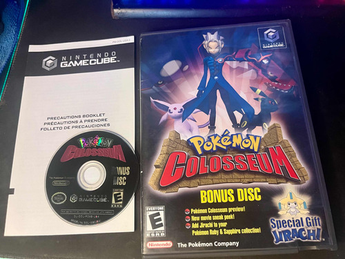 Pokemon Colosseum Bonus Disk Game Cube Leer Descripción