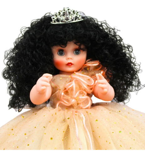 Muñeca Quinceañera Recuerdo 15 Años Nude Maquillaje 38 Cm Rz